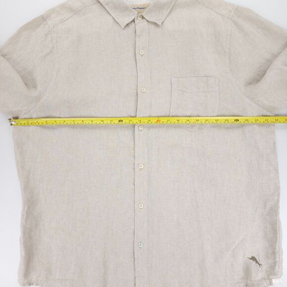 NEW Tommy Bahama Linen Old Money Button Down Resort Shirt Beige‎ Quiet Luxur - Picture 3 of 8